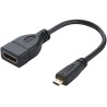 CABLE ADAPTADOR MICRO HDMI A HDMI HEMBRA