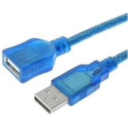 CABLE USB 2.0 MACHO HEMBRA 1.8 MTS