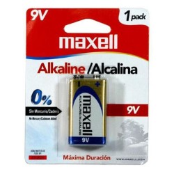 PILA MAXELL 9V RECTANGULAR