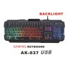 TECLADO GAMER SATE AK-837 ESPAÑOL