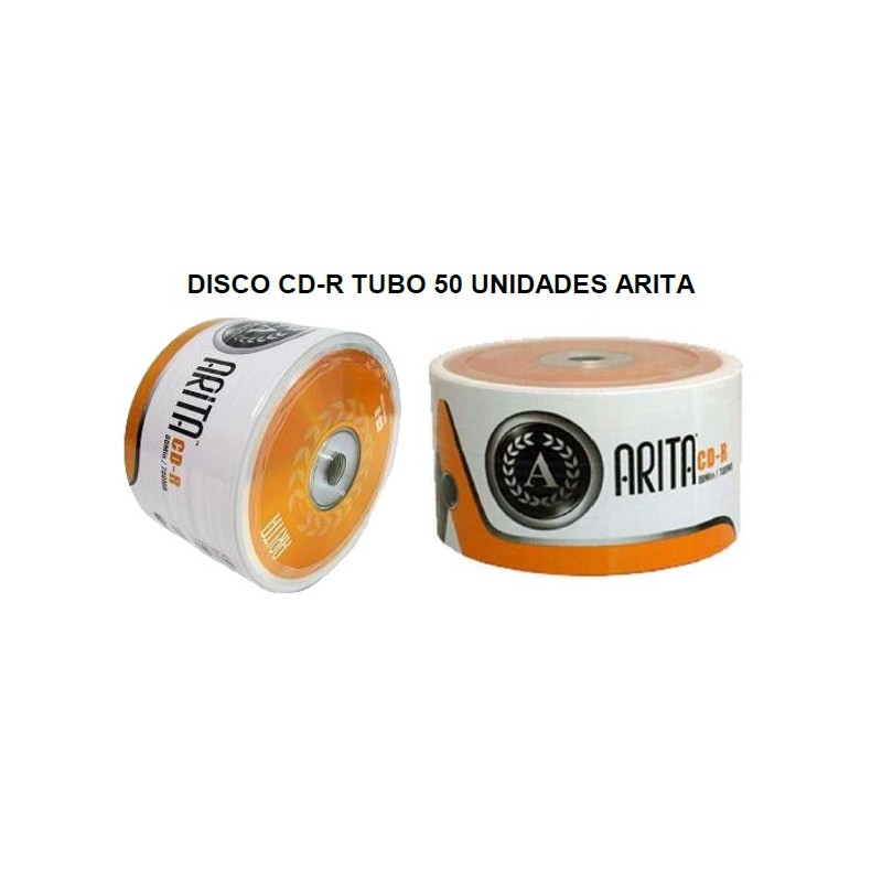 DISCO CD-R TUBO 50 UNIDADES ARITA