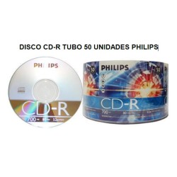 DISCO CD-R TUBO 50 UNIDADES...