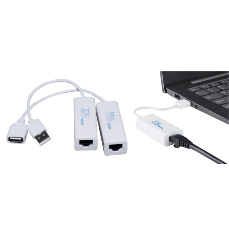 EXTENSOR USB PASIVO POR UTP 200 MTS